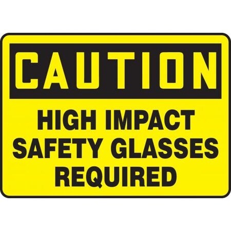 OSHA CAUTION SAFETY SIGN HIGH IMPACT MPPE614VP
